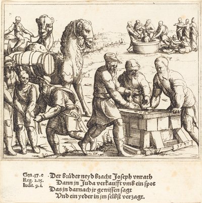 Joseph vendu aux Ismaélites - Augustin Hirschvogel