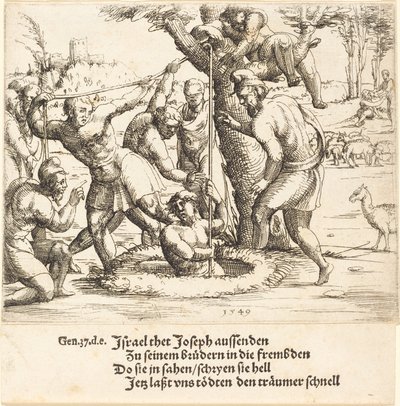 Joseph jeté dans le puits - Augustin Hirschvogel