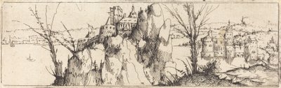 Paysage avec un lac - Augustin Hirschvogel