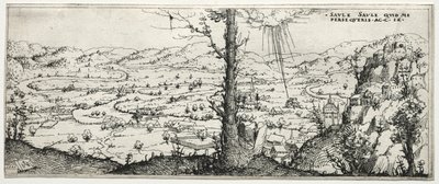 Paysage avec la conversion de Saulus - Augustin Hirschvogel