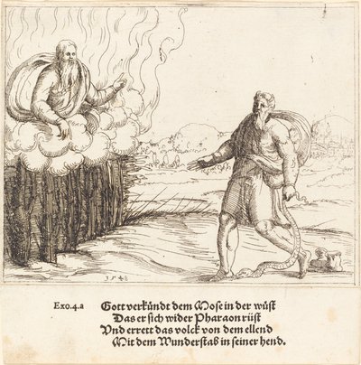 Moïse et le serpent - Augustin Hirschvogel