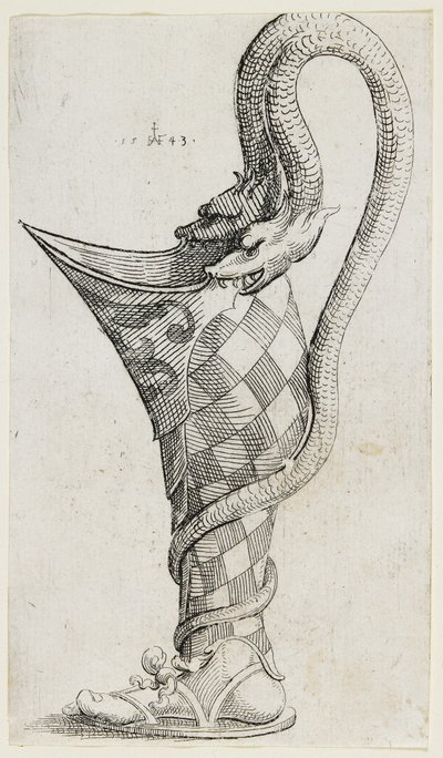 Vase ornemental en forme de jambe, 1543 - Augustin Hirschvogel