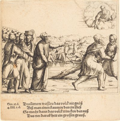 Le Seigneur adoucit les eaux de Mara - Augustin Hirschvogel