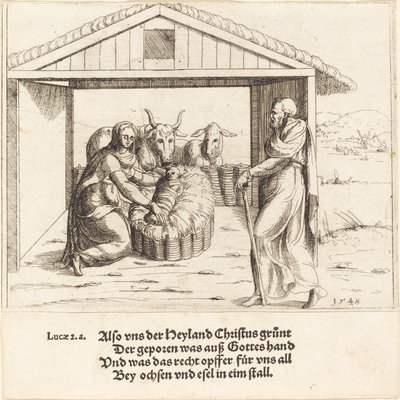 La Nativité, 1548 - Augustin Hirschvogel