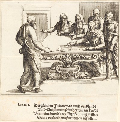 Le paiement de Judas - Augustin Hirschvogel