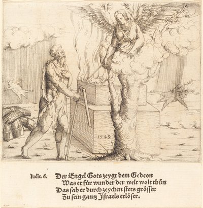 Le sacrifice de Gédéon - Augustin Hirschvogel