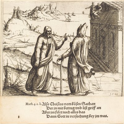 La Tentation du Christ - Augustin Hirschvogel