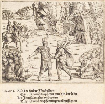 La victoire de Judas Maccabée sur Niccanor - Augustin Hirschvogel