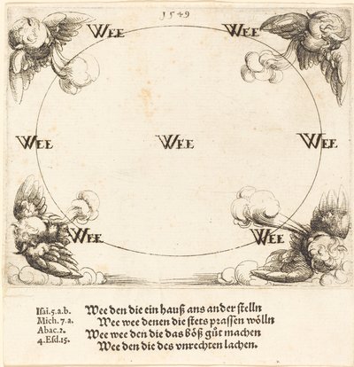Malheur est prononcé sur les scribes et les pharisiens, 1549 - Augustin Hirschvogel