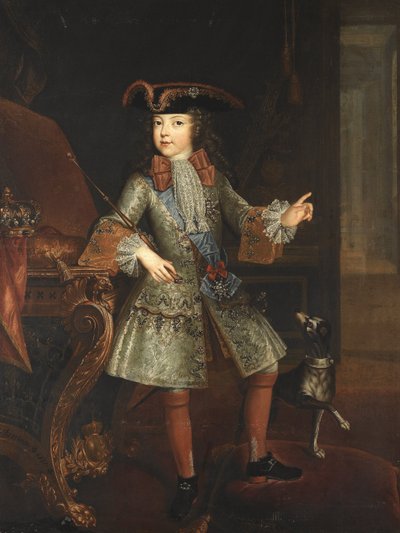 Portrait du roi Louis XV (1710-1774) enfant - Augustin Oudart Justinat