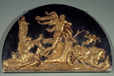 Le Feu ou Pluton enlevant Proserpine, bas-relief en stuc par Augustin Pajou - Augustin Pajou
