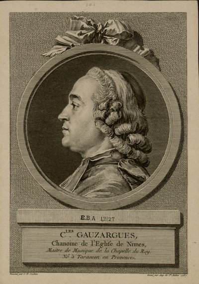 Portrait de Charles Gauzargues - Augustin Saint Aubin de