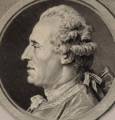 Portrait du violoniste et compositeur Jean Joseph Cassanéa de Mondonville 1711-1772, 1768. - Augustin Saint Aubin de