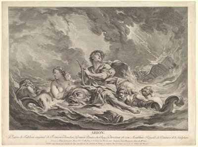 Arion, 1763-66 - Augustin de Saint Aubin