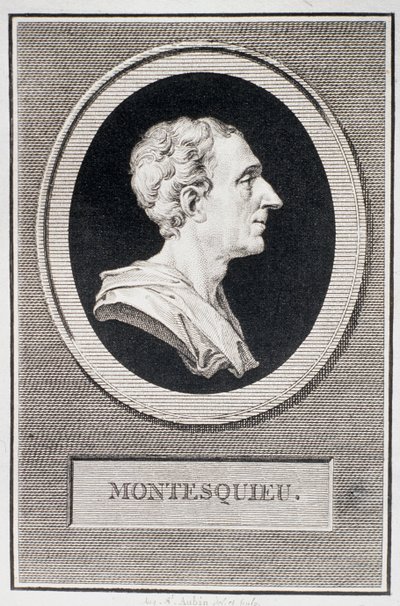 Charles Louis de Secondat, Baron de Montesquieu (1689-1755) - Augustin de Saint Aubin