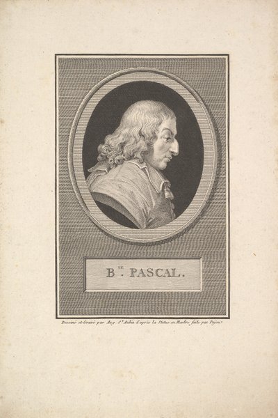 Portrait de Blaise Pascal, 1802 - Augustin de Saint Aubin