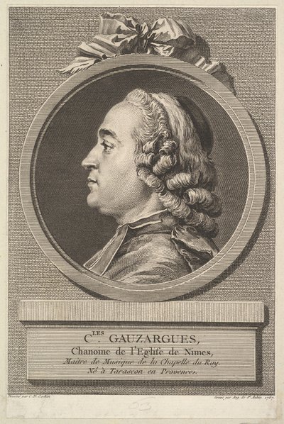Portrait de Charles Gauzargues, 1767 - Augustin de Saint Aubin