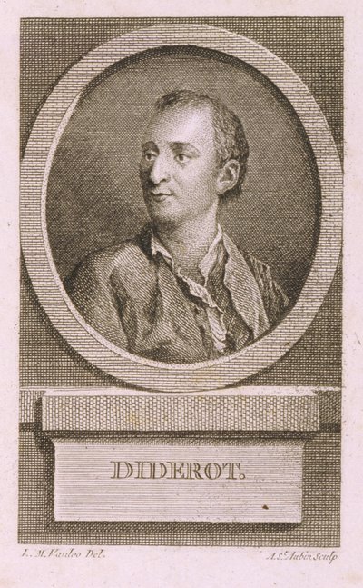 Portrait de Denis Diderot, 1713-1784 - Augustin de Saint Aubin