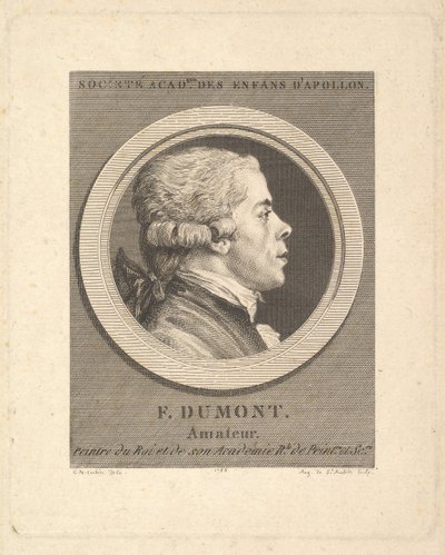 Portrait de François Dumont - Augustin de Saint Aubin