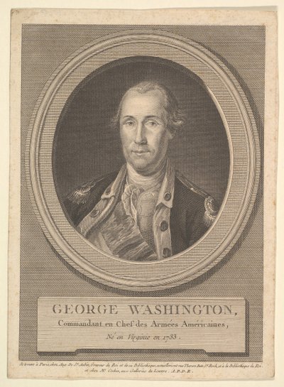 Portrait de George Washington, août 1836 - Augustin de Saint Aubin
