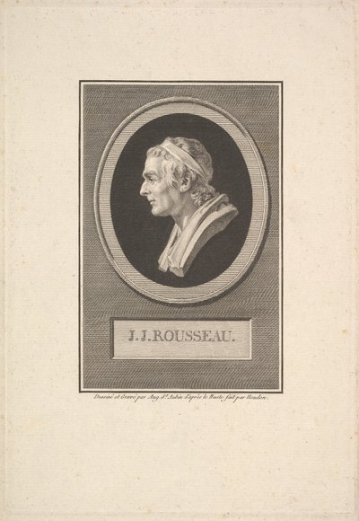 Portrait de J. J. Rousseau, 1801 - Augustin de Saint Aubin