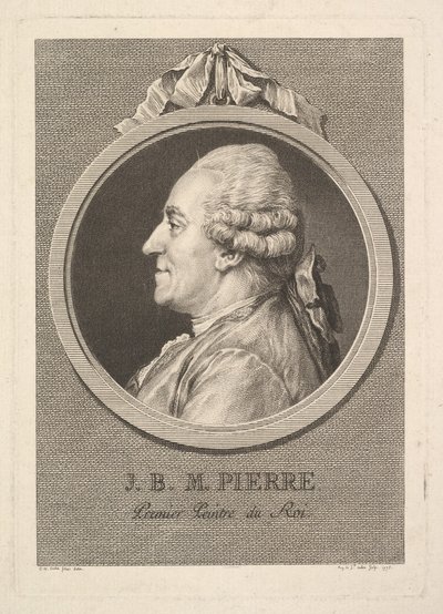 Portrait de Jean-Baptiste-Marie Pierre, 1775 - Augustin de Saint Aubin