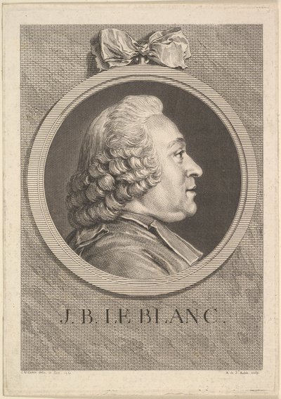 Portrait de Jean-Baptiste Le Blanc, 1750 - Augustin de Saint Aubin