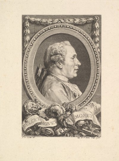 Portrait de Jean Monnet - Augustin de Saint Aubin