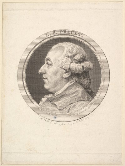 Portrait de L. F. Prault, 1787 - Augustin de Saint Aubin