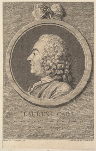 Portrait de Laurent Cars - Augustin de Saint Aubin