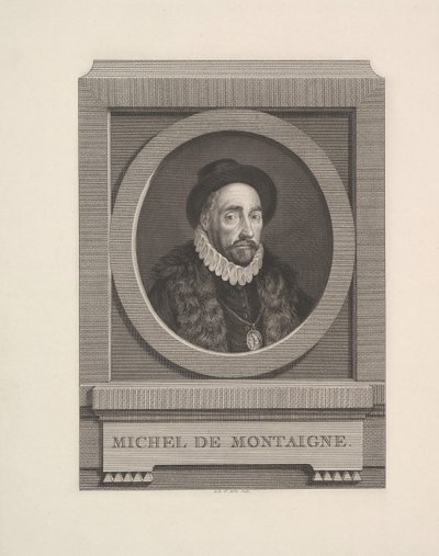Portrait de Michel de Montaigne - Augustin de Saint Aubin