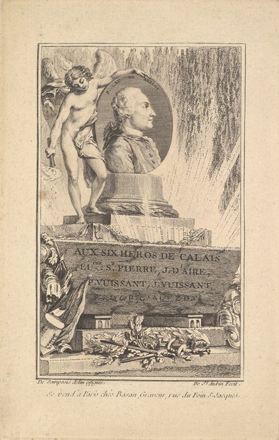 Portrait de Pierre Laurent de Belloy - Augustin de Saint Aubin