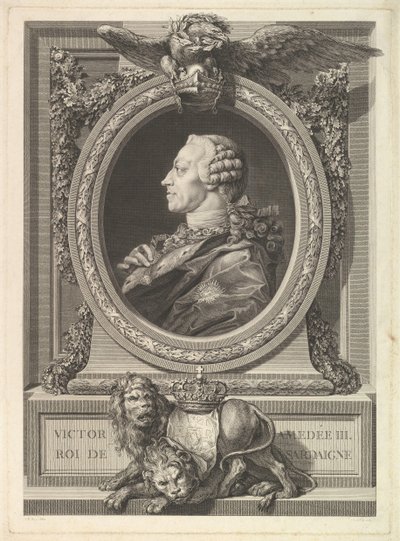 Portrait de Victor-Amédée III, roi de Sardaigne, 1777 - Augustin de Saint Aubin