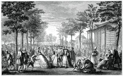 La Promenade, Paris - Augustin de Saint Aubin