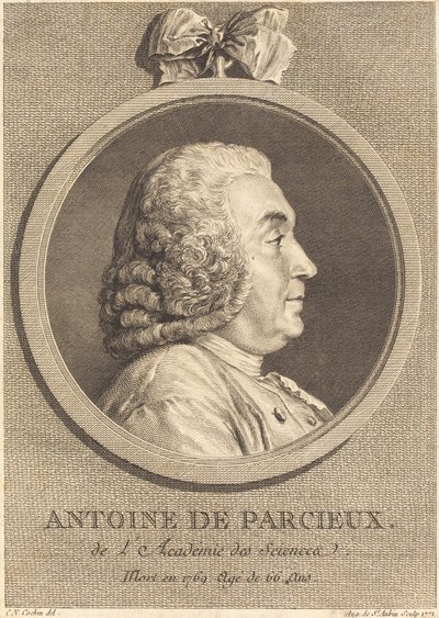 Antoine De Parcieux - Augustin de Saint Aubin after Charles Nicolas Cochin I