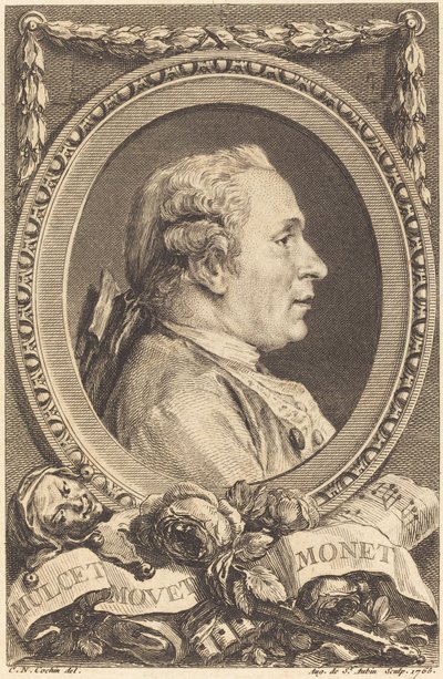 Jean Monnet - Augustin de Saint Aubin after Charles Nicolas Cochin II