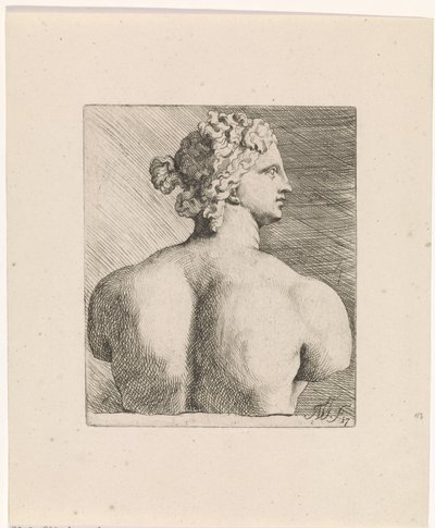 Buste de Vénus de Médicis, vu de dos - Augustinus Terwesten (I)