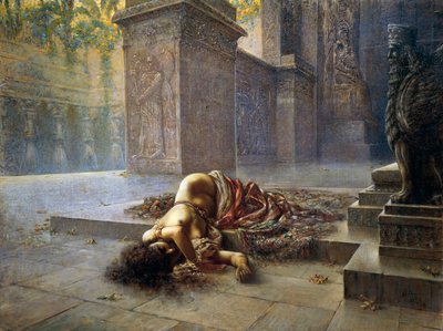 Sémiramis mourant sur la tombe de Nino - Augusto Valli