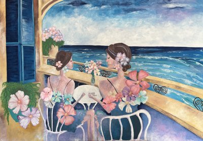 Balcon sur la Méditerranée - Augustus Caelthorne