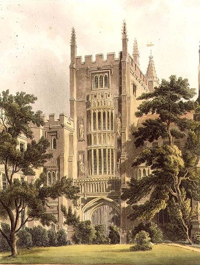 La vieille porte du Magdalen College, illustration de 