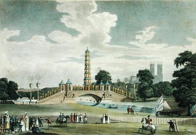 Vue du pont et de la pagode, St. James