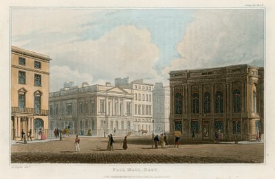Pall Mall East, Londres - Augustus Charles Pugin