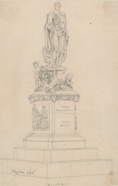 Statue de Frances, Duc de Bedford, à Russell Square, Londres - Augustus Charles Pugin