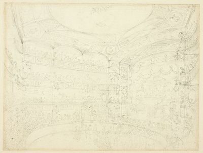 Étude pour Royal Circus, de Microcosm of London - Augustus Charles Pugin