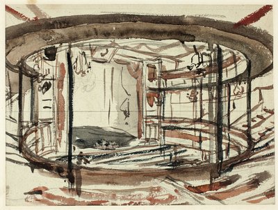 Étude pour le théâtre Sadlers Wells - Augustus Charles Pugin