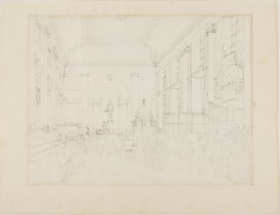Étude pour la Grande Salle, Banque d