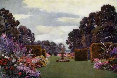 Bordures herbacées à Welbeck - Augustus Charles Wyatt