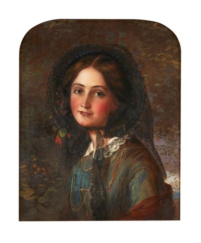 Le bonnet en dentelle - Augustus Leopold (manner of) Egg