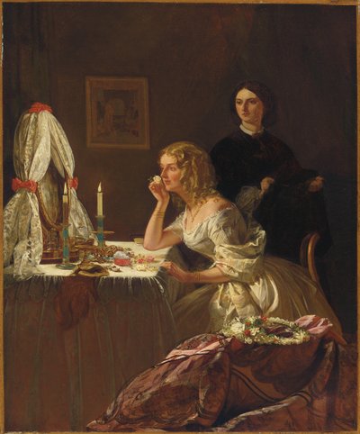 Une jeune femme à sa toilette - Augustus Leopold Egg