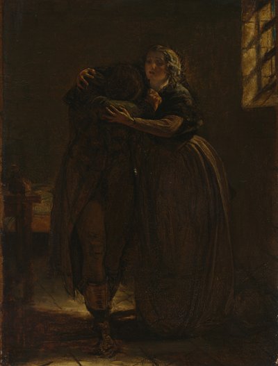 Étude pour "Viens te reposer dans ce sein, mon propre cher affligé" - Augustus Leopold Egg